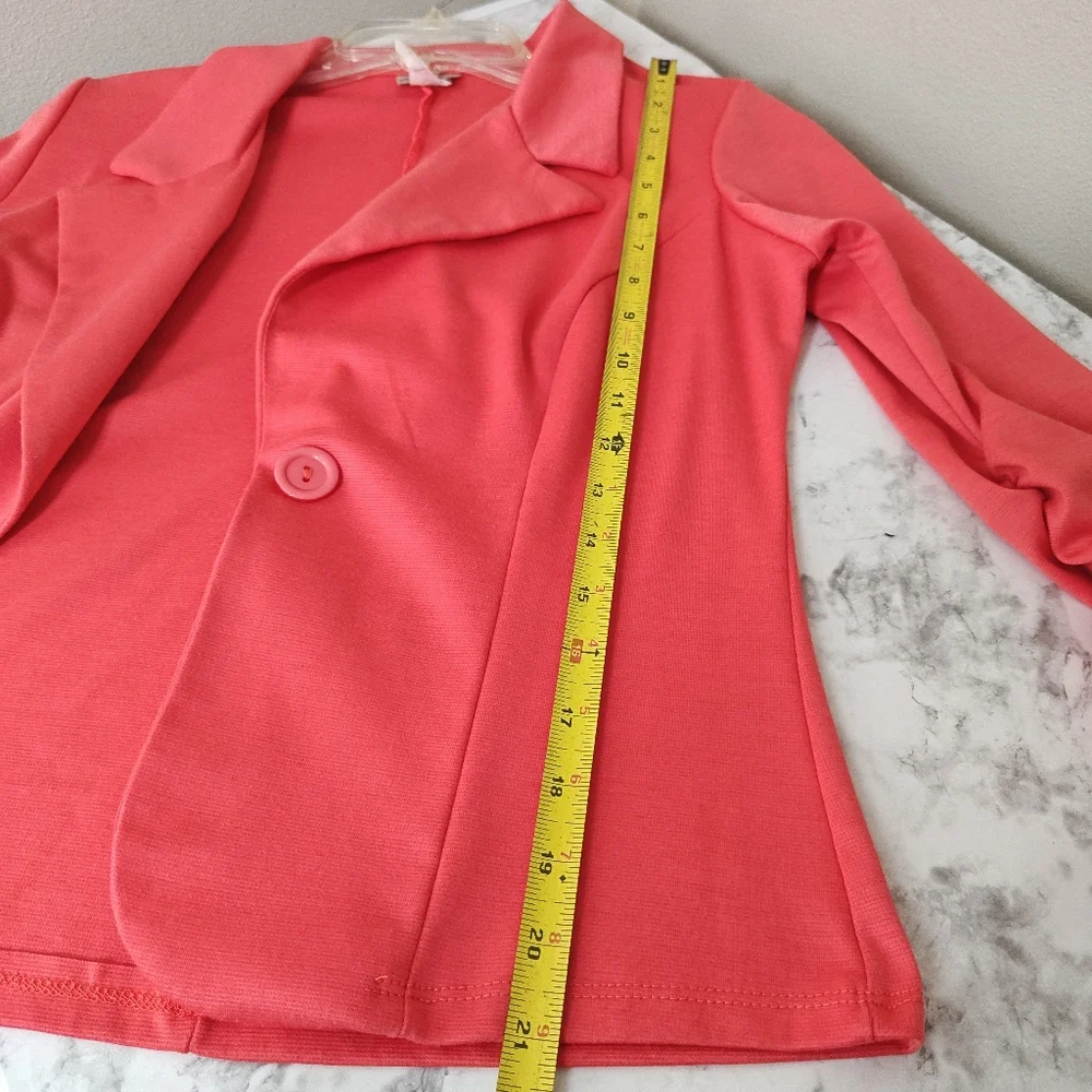 Coral Blazer Jacket Fashion Magazine